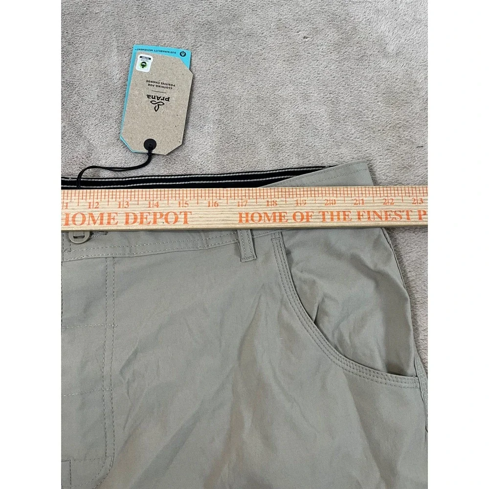 Prana Stretch Zion Slim PantII Men's 42x30 Sandbar Beige Tapered Cargo $95 NEW